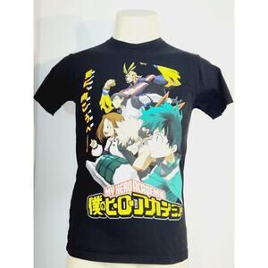 My Hero Academia Black Short Sleeve Shirt Size Small Funimation
